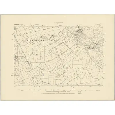 1884 Map of Somerset XXVII.SW