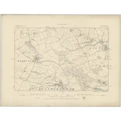 1884 Map of Somerset XXX.NW
