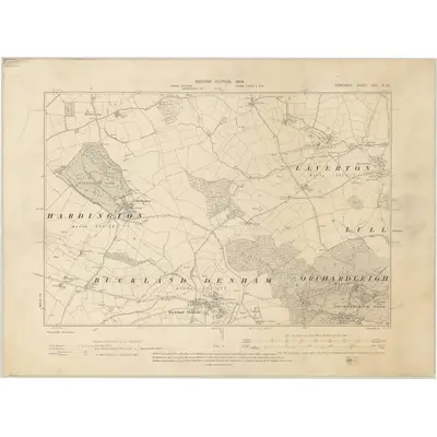 1902 Map of Somerset XXX.NW, 1904 Print