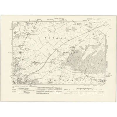 1929 Map of Somerset XXX.SE &  XXXI.SW, 1932 Print