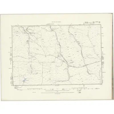1887 Map of Somerset XXXII.SE, 1888 Print