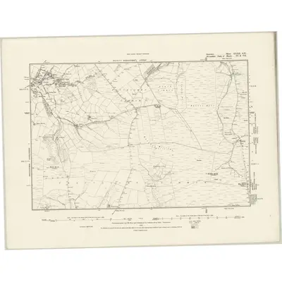 1886 Map of Somerset XXXII.SW, 1889 Print