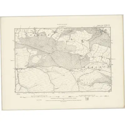 1887 Map of Somerset XXXIII.NE, 1888 Print
