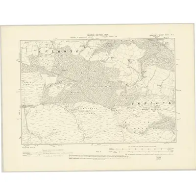 1902 Map of Somerset XXXIII.NE, 1904 Print