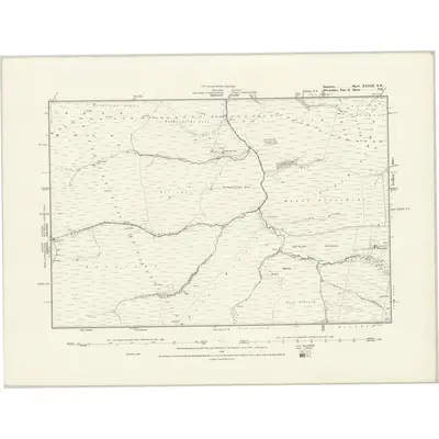 1887 Map of Somerset XXXIII.SW, 1889 Print
