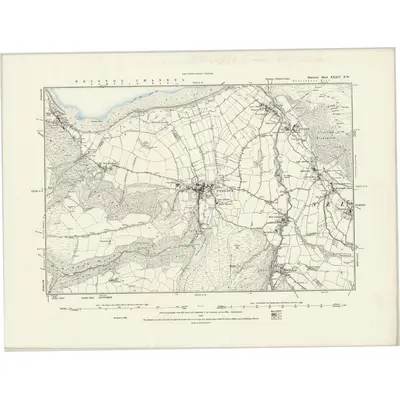 1888 Map of Somerset XXXIV.NW, 1889 Print