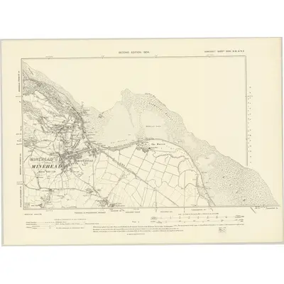 1902 Map of Somerset XXXV.NW & NE, 1904 Print