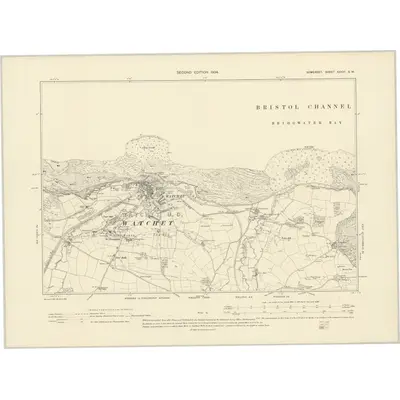 1902 Map of Somerset XXXVI.SW, 1904 Print