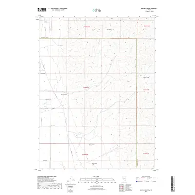 2018 Map of Sonoma Canyon, 2018 Print