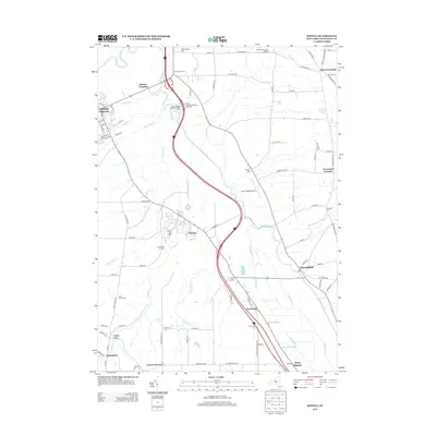 2013 Map of Sonyea, 2013 Print