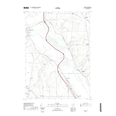 2019 Map of Sonyea, 2019 Print