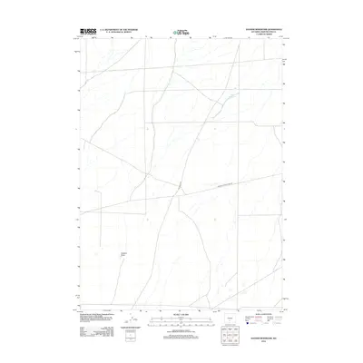 2012 Map of Sooner Reservoir, 2012 Print