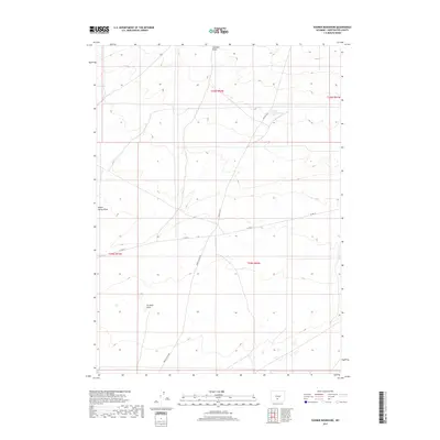 2017 Map of Sooner Reservoir, 2017 Print