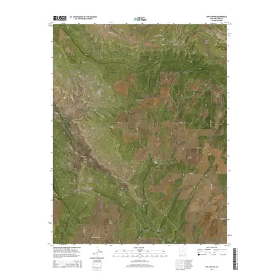 2014 Map of Sop Canyon, 2014 Print