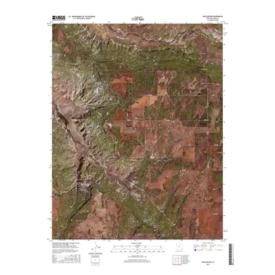 2017 Map of Sop Canyon, 2017 Print