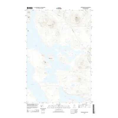 2014 Map of Soper Mountain, 2014 Print