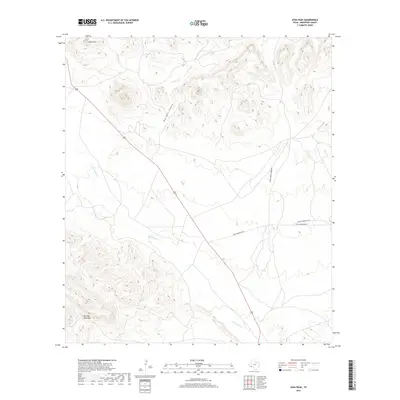 2019 Map of Sosa Peak, 2019 Print