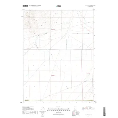 2018 Map of Sou Hot Springs, 2018 Print