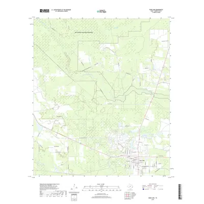 2019 Map of Sour Lake, 2019 Print