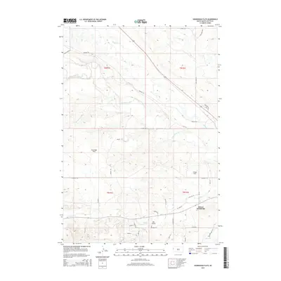 2015 Map of Sourdough Flats, 2015 Print