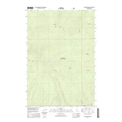 2017 Map of Sourdough Peak, 2017 Print