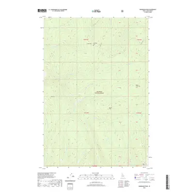 2020 Map of Sourdough Peak, 2020 Print