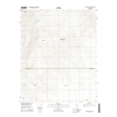 2015 Map of Sourdough Spring, 2015 Print