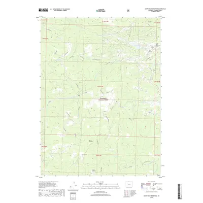 2019 Map of South Bald Mountain, 2019 Print