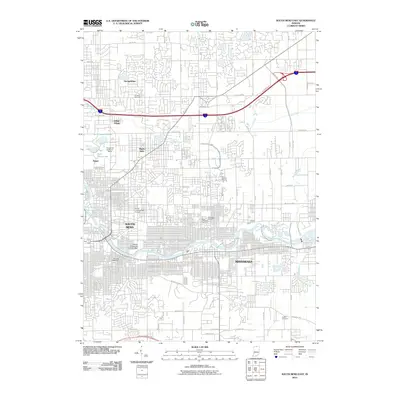 2010 Map of South Bend East, 2010 Print