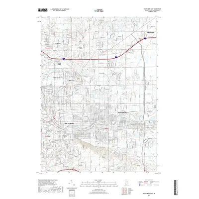 2019 Map of South Bend East, 2019 Print