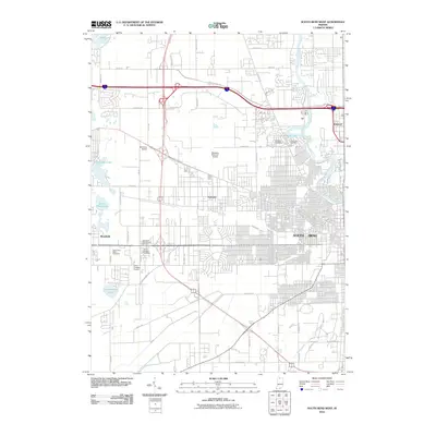 2010 Map of South Bend West, 2010 Print