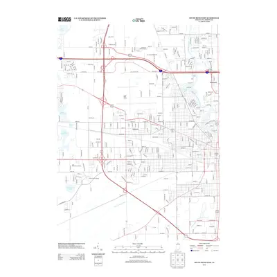 2013 Map of South Bend West, 2013 Print