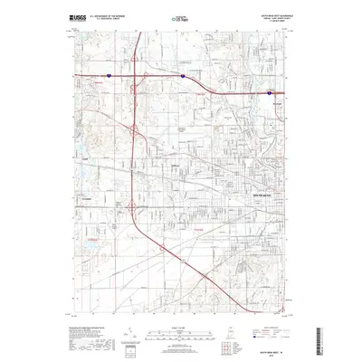 2019 Map of South Bend West, 2019 Print