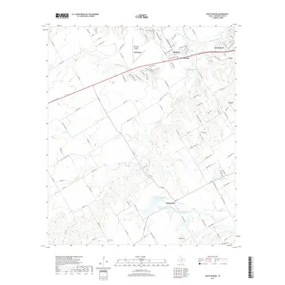 2019 Map of South Bosque, 2019 Print