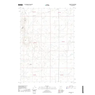 2017 Map of South Butte, 2017 Print