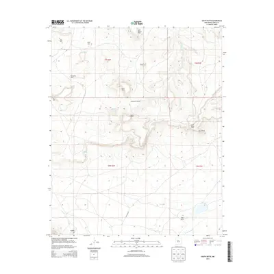 2013 Map of South Butte, 2013 Print