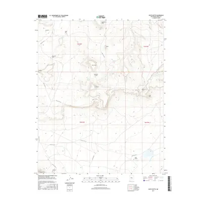 2017 Map of South Butte, 2017 Print