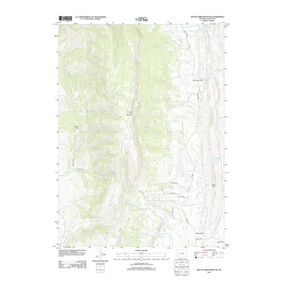 2012 Map of South Fork Mountain, 2012 Print