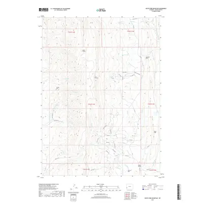 2017 Map of South Fork Mountain, 2017 Print