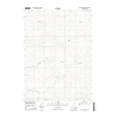2015 Map of South Fork Reservoir, 2015 Print