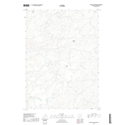 2018 Map of South Fork Reservoir, 2018 Print