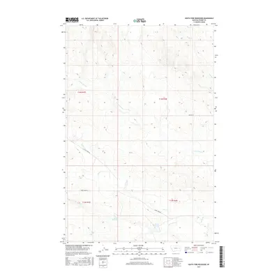 2017 Map of South Fork Reservoir, 2017 Print