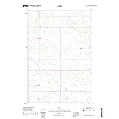 2020 Map of South Fork Reservoir, 2020 Print