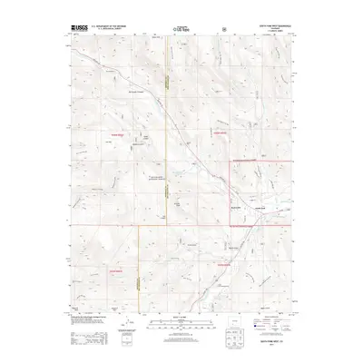 2013 Map of South Fork West, 2013 Print