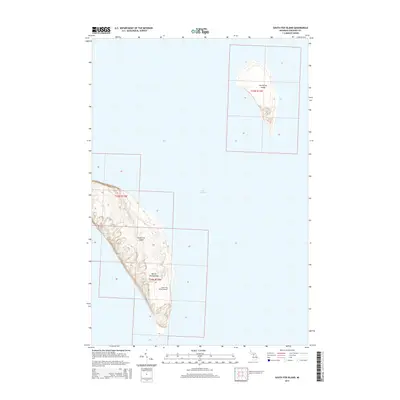 2014 Map of South Fox Island, 2014 Print