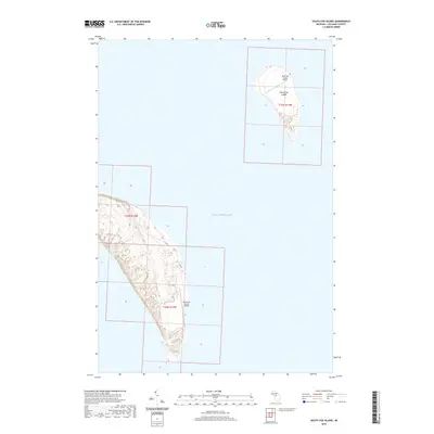2019 Map of South Fox Island, 2019 Print