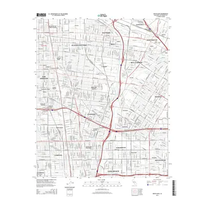 2015 Map of South Gate, 2015 Print