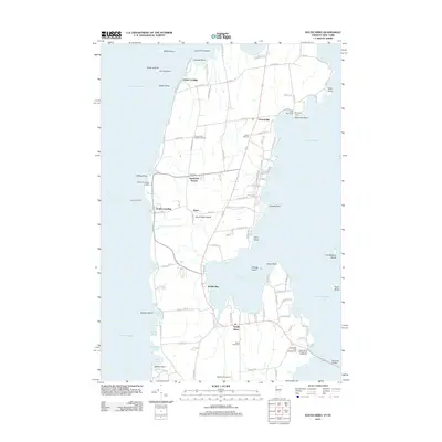 2012 Map of South Hero, 2012 Print