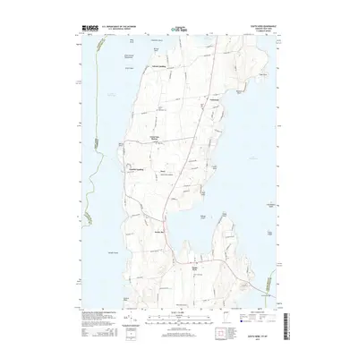 2015 Map of South Hero, 2015 Print