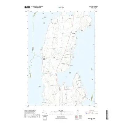 2018 Map of South Hero, 2018 Print